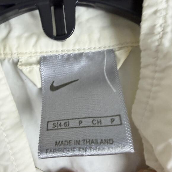 Nike Jacket Womens Small White Full Zip Windbreaker Track Running Coat - Picture 4 of 15